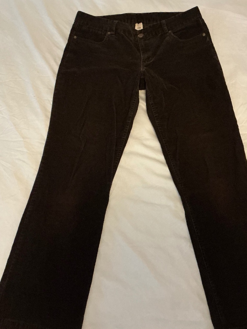 Vintage J Crew low rise slight boot cut brown corduroy pant size 12R